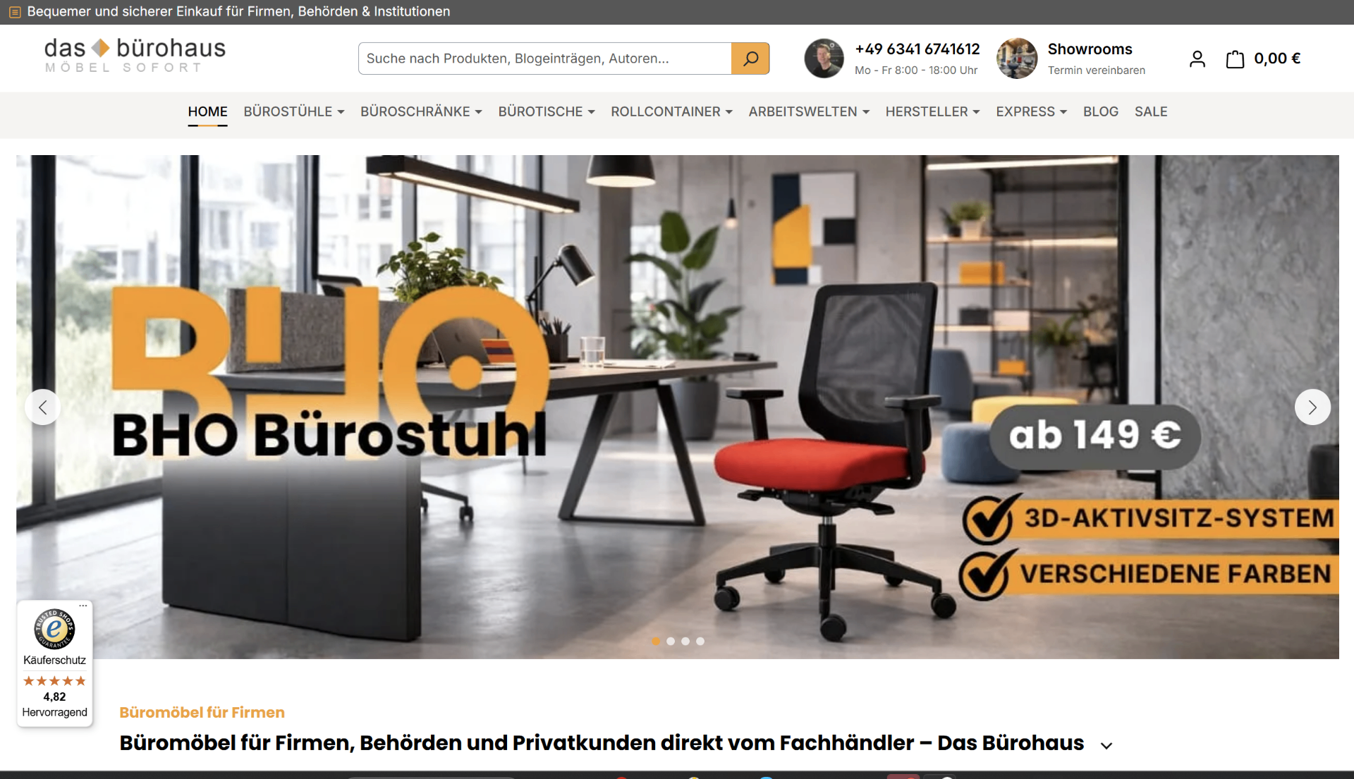 Webseite Das Bürohaus